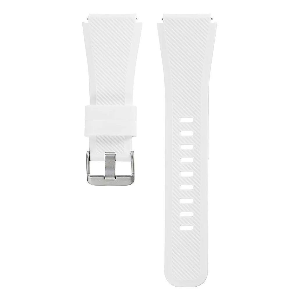 Силиконовый ремешок Watchbands для Samsung Gear S3 - белый (WB001WHITES3) - фото 2