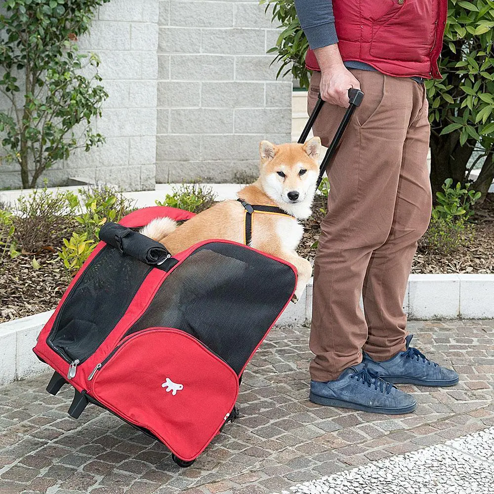 Дорожная сумка для перевозки животных до 6 кг Ferplast Trolley - фото 2