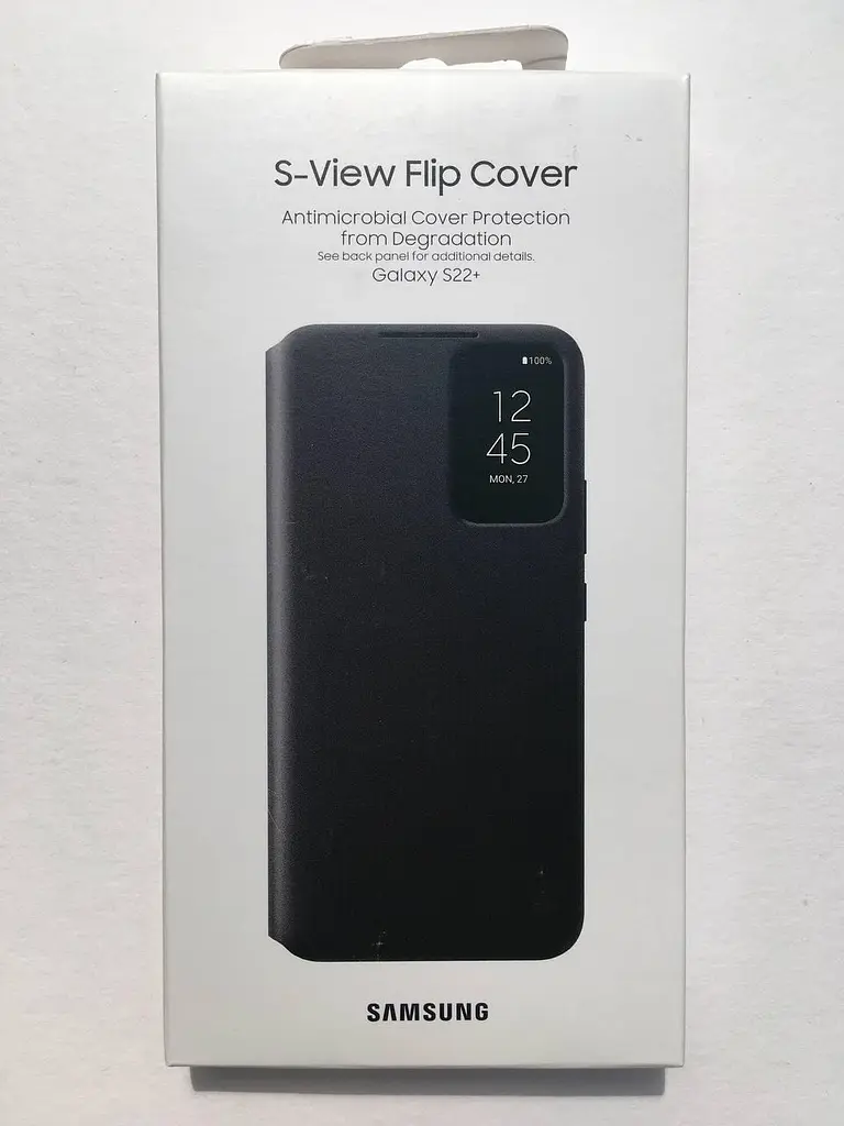 Оригінальний чохол-книжка для Samsung Galaxy S22 Plus Smart Clear View Cover Чорний EF-ZS906CBEGRU S906 - фото 2
