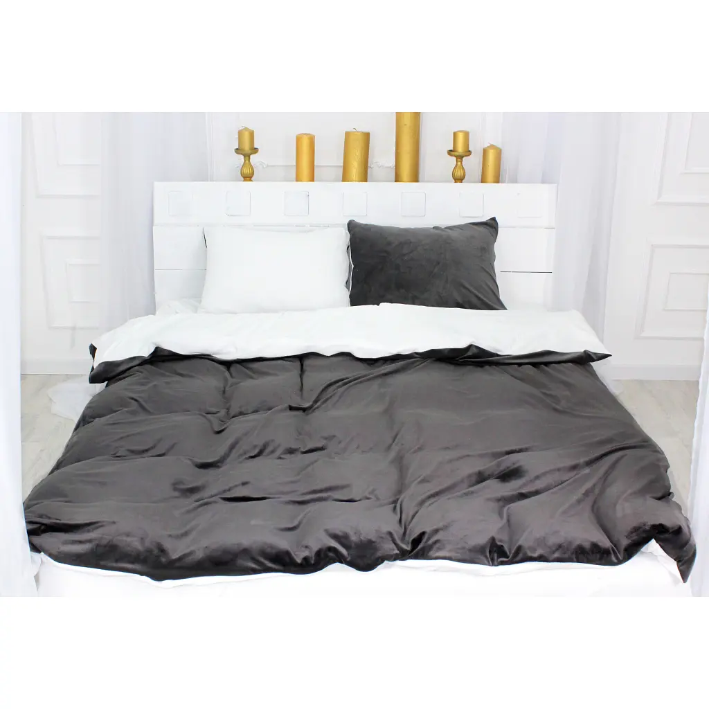 Постільна білизна MirSon Велюр Winter Delicate 28-0092 Papavero King Size (2200004045214) - фото 3