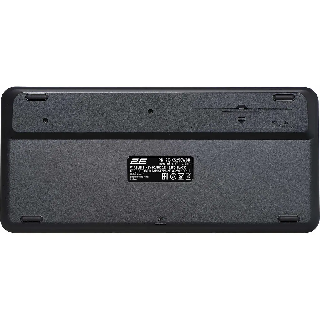 Клавіатура 2E KS250 Wireless UA Black (2E-KS250WBK_UA) [150956] - фото 4