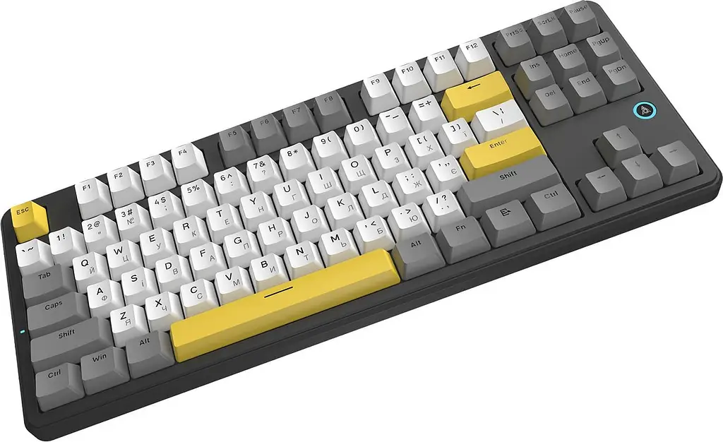 Клавиатура Ajazz AK870 V2 Flying Fish switches Black Gray Yellow (AK870-V2-FF-BGY) - фото 4