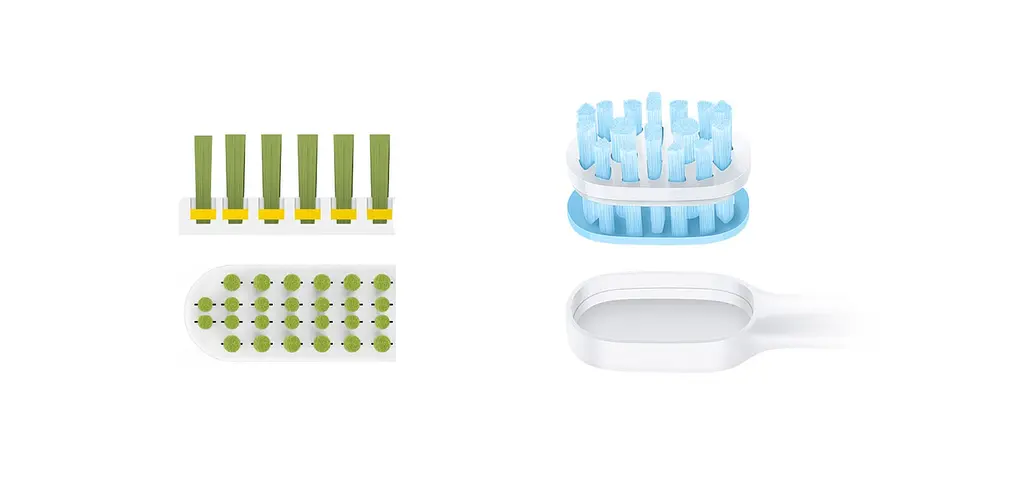 Насадки для зубної щітки MiJia Electric Toothbrush Xiaomini DDYST02SKS White 3шт. - фото 4