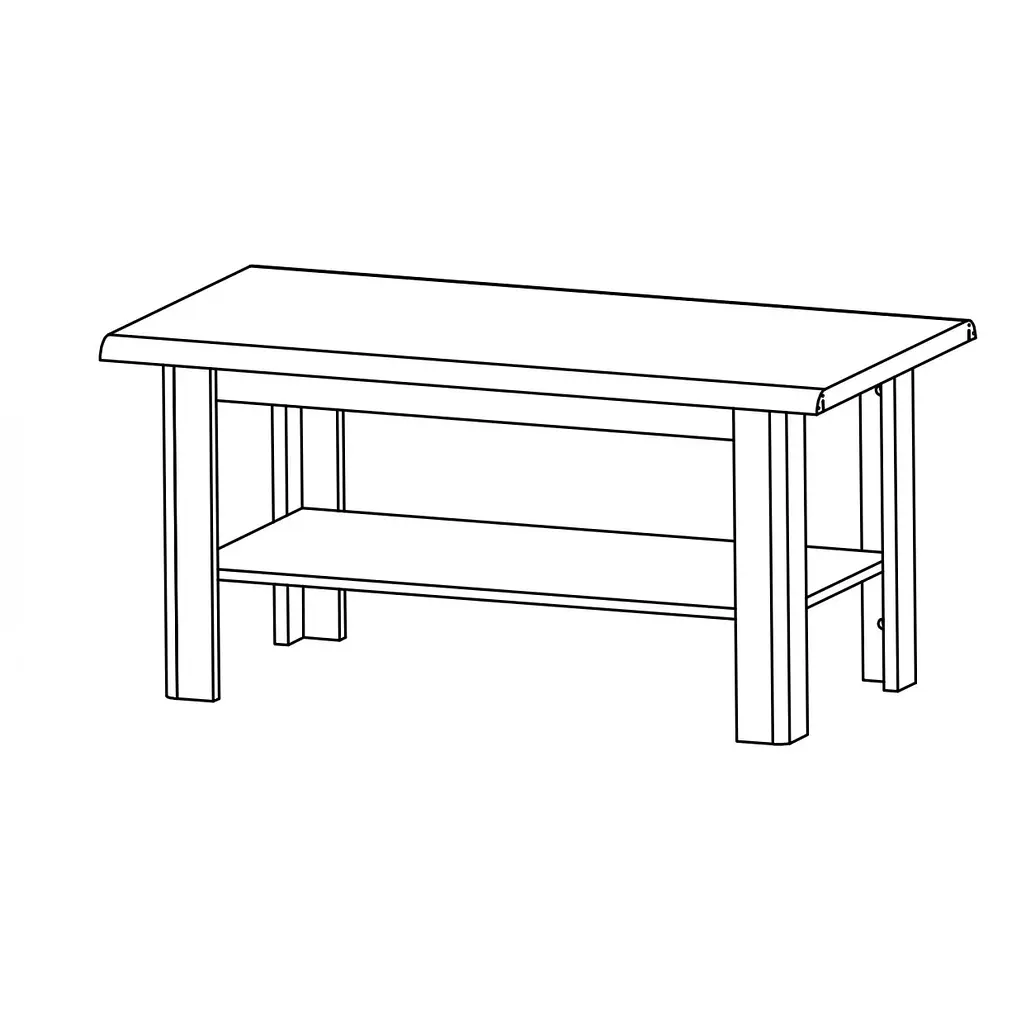 Стіл журнальний ВМК Індіана JLAW/115/55 Сосна арізонська (GRB-1617) - фото 2