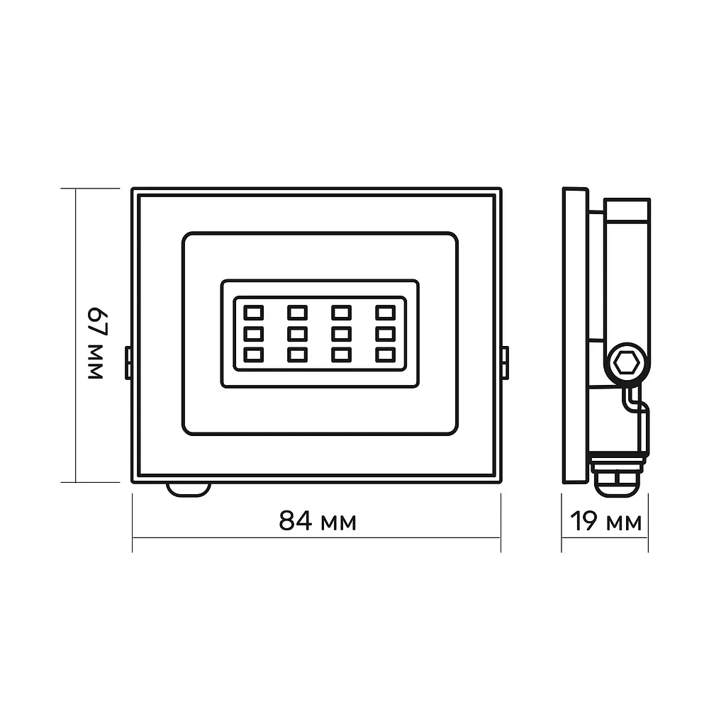 LED прожектор Titanum TLF106, 10W 6500K (23979-000) - фото 5