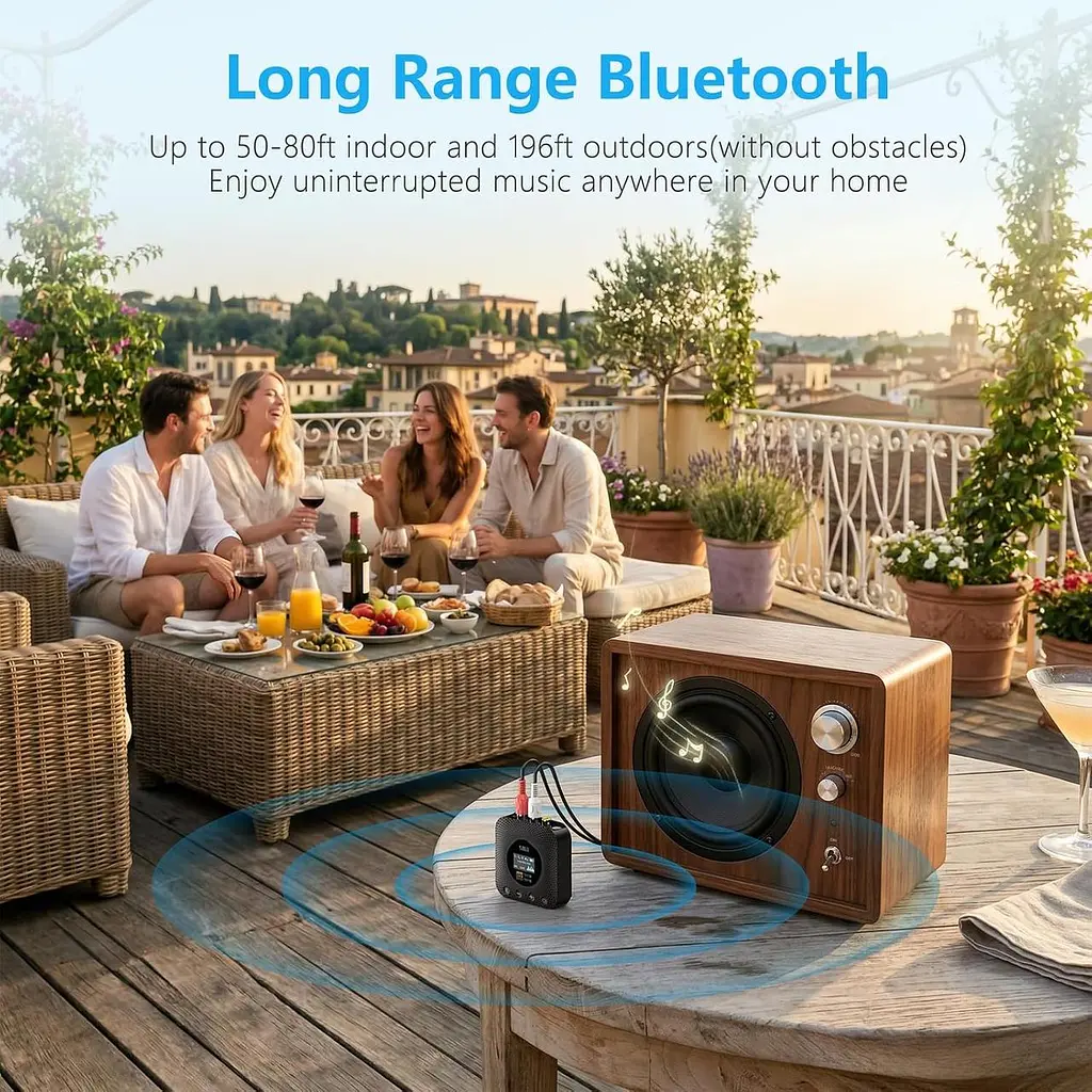 Bluetooth-ресивер 1Mii B06HD+ Hi-Res LDAC Bluetooth 5.3 з DAC та OLED-дисплеєм - фото 7