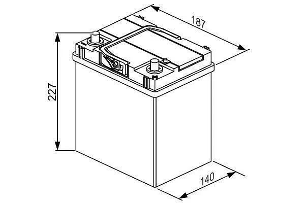 Акумулятор Bosch S4 Silver 40Ah EN 330A (Japan) (0 092 S40 180) - фото 5