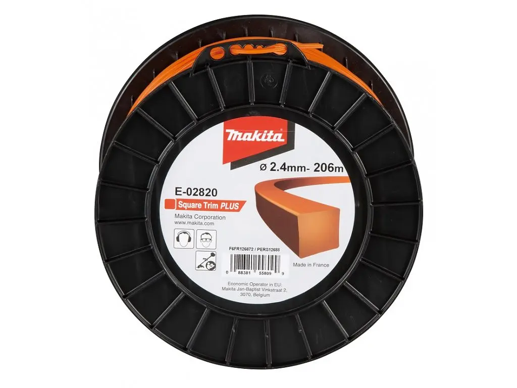 Жилка косильна "квадрат" 2.4 мм Makita E-02820 (206 м) - фото 2
