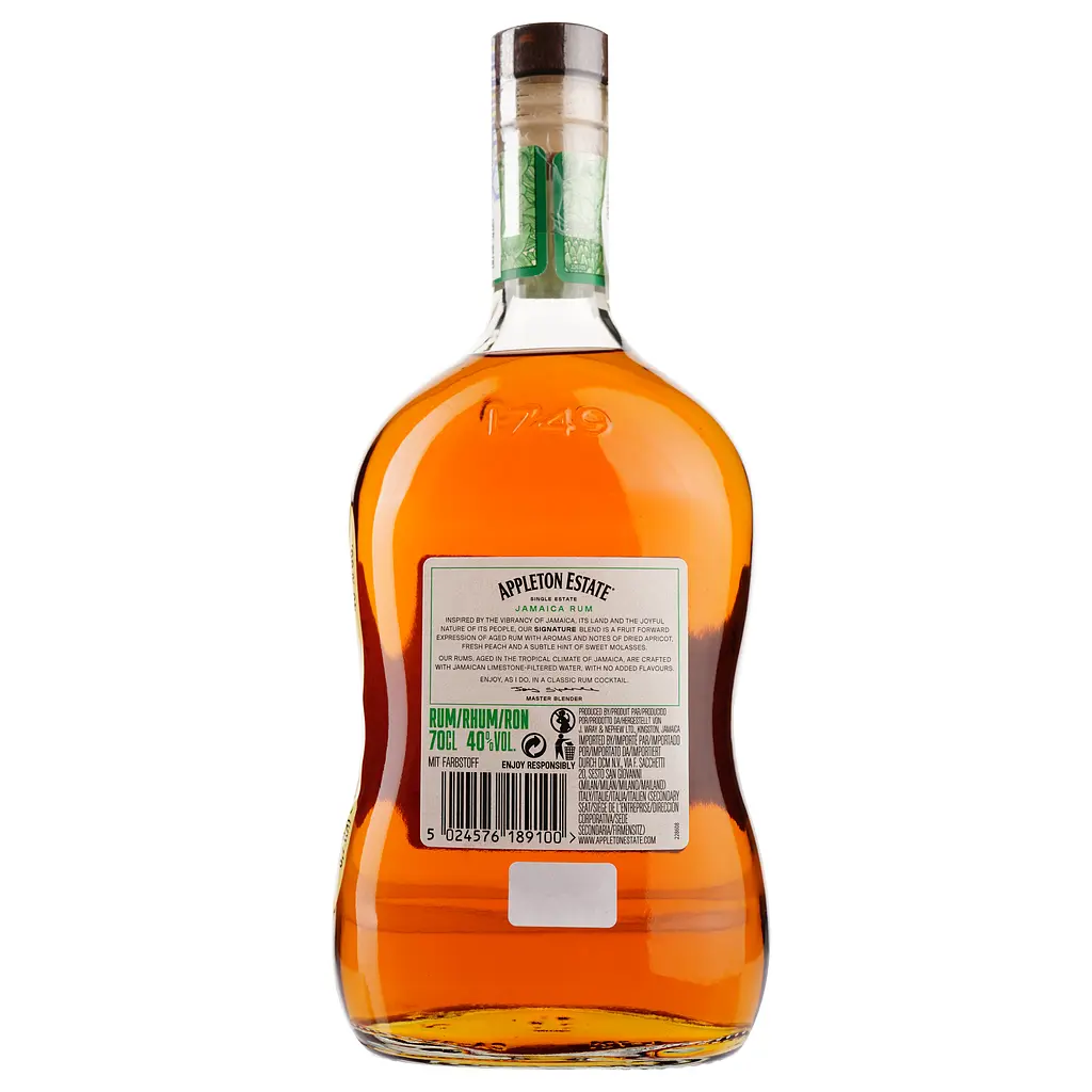 Ром Appleton Estate Signature Blend, 40%, 0,7 л - фото 2