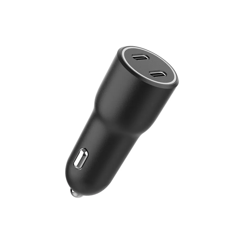 Зарядний пристрій Gembird 2xUSB-C (PD 20W) black (TA-UC-C2PD40-CAR-01) - фото 5