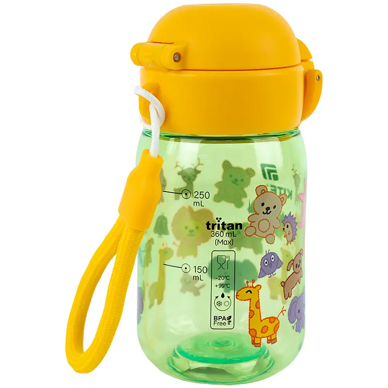 Пляшечка для води Kite Zoo зелена 360 мл (K25-1235-3) - фото 4
