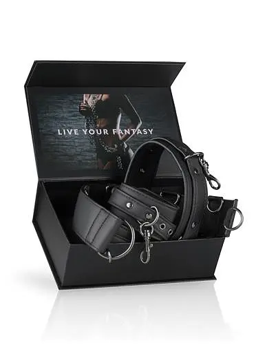 BDSM набір EasyToys Neck and Wrist Restraint (чорний) - фото 8