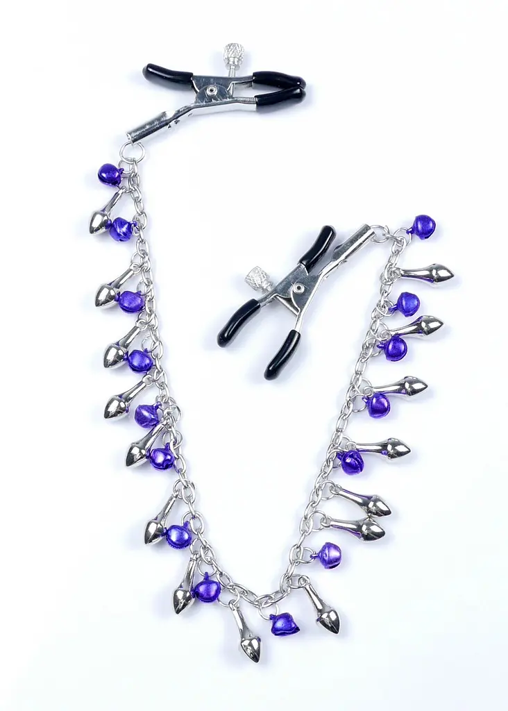 Затискачі для сосків Fetish B-Series Exclusive Nipple Clamps No.2 (сріблястий) - фото 6