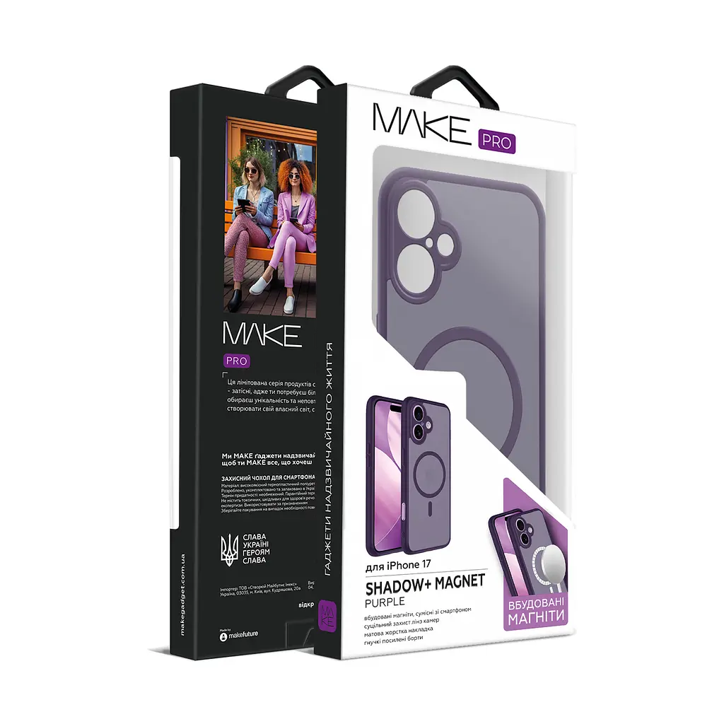 Чохол MAKE Apple iPhone 17 Shadow+ Magnet Purple - фото 3