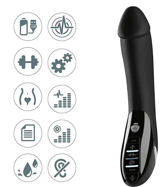 Вібратор із електростимуляцією Mystim Tickling Truman eStim Black Mystim SO3472 90401 - фото 2