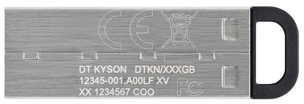 Flash Drives DataTraveler Kyson 128GB USB 3.2 (DTKN/128GB) Silver/Black Kingston teh0023316 - фото 2