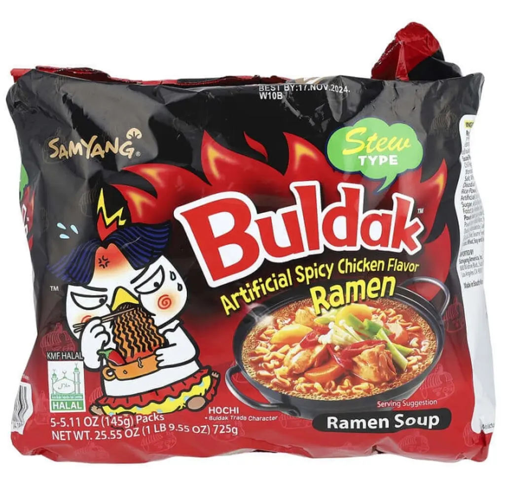 Гостра локшина швидкого приготування Samyang Buldak Hot Chicken Ramen Stew 145 г - фото 8