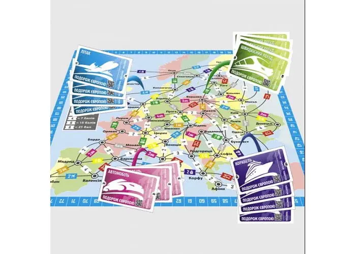 Настольная игра Arial Путешествие по Европе (укр.) (91027) - фото 2