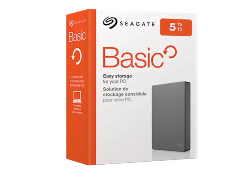 Зовнішній жорсткий диск Seagate Basic 5 TB (STJL5000400) - фото 5