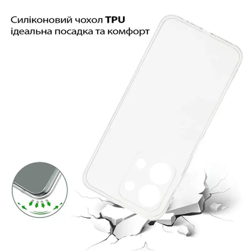 Чохол до мобільного телефона BeCover Xiaomi Redmi 15С Transparent (713785) - фото 3