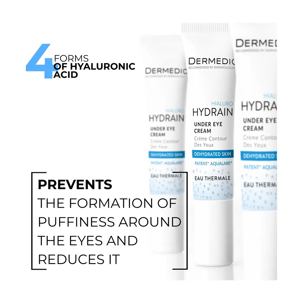 Крем для шкіри навколо очей Dermedic Hydrain 3 Hialuro Under-Eye Cream 15 мл (5906739783175) - фото 4