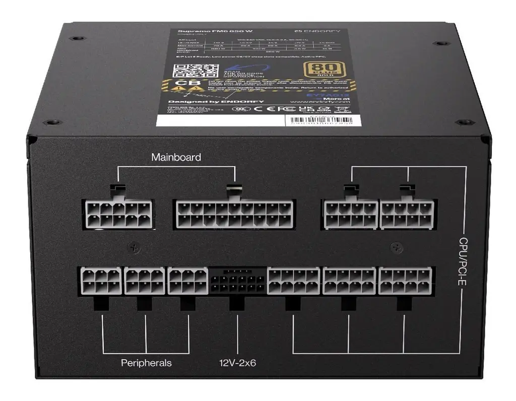 Блок питания Endorfy Supremo FM6 850W Black (EY7A012) - фото 7