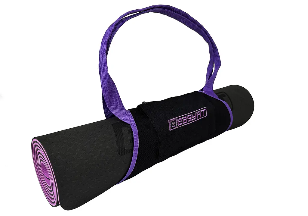 Сумка-переноска EasyFit для йога-килимка Фіолетова (EF-YB38-V) - фото 3