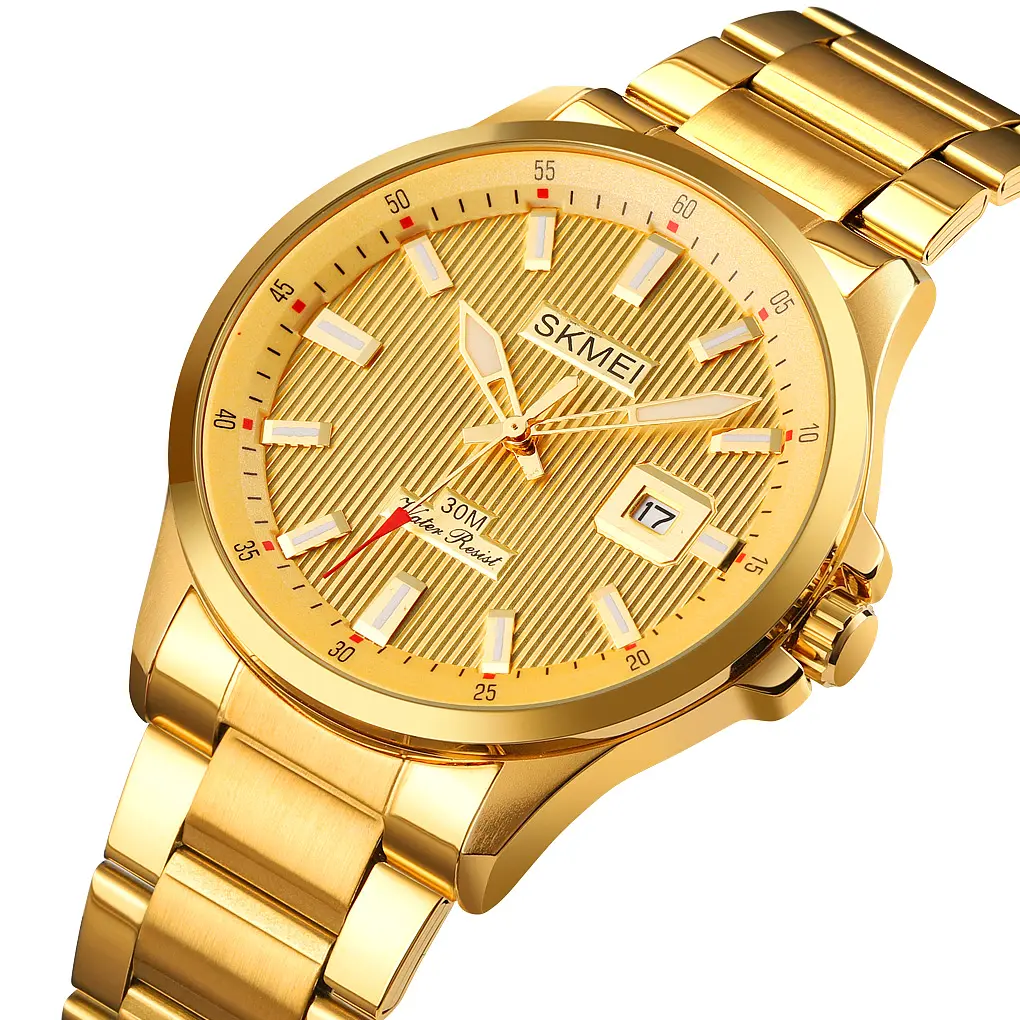 Чоловічий наручний годинник 1654GD Gold Skmei acs0030652 - фото 2