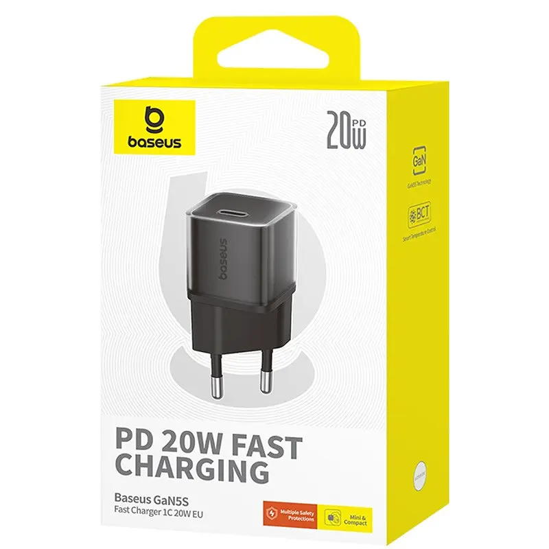 МЗП GaN5S OS 20W (1USB-C) (P10162503) Cluster Black Baseus teh0029598 - фото 3