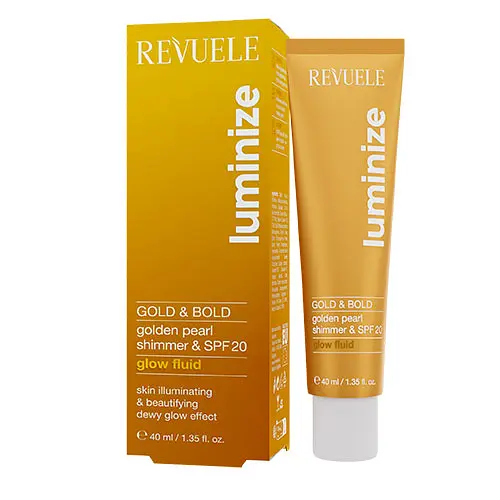 Флюїд Мерехтливий Gold & bold з SPF20 glow fluid Revuele 40 мл