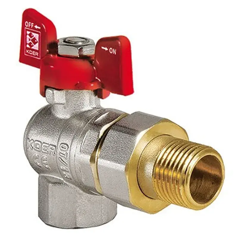 Кран з американкою Koer 3/4" KR.228 кутовий KR0018