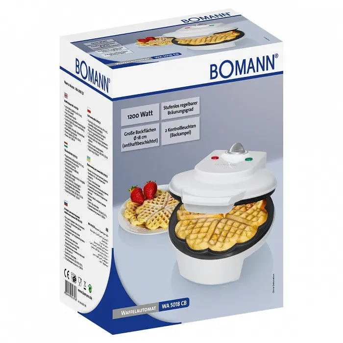 Вафельница Bomann WA 5018 CB White - фото 7
