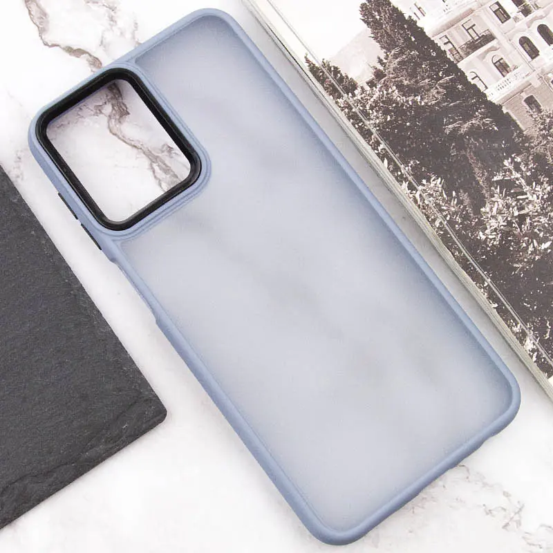 Чохол TPU+PC Lyon Frosted для Motorola Moto E13 Sierra Blue - фото 4