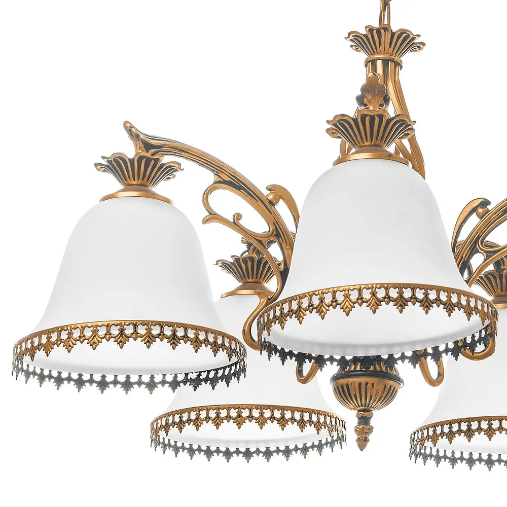 Люстра подвесная Brille классическая E27 60W PB (BKL-343S/5) - фото 5