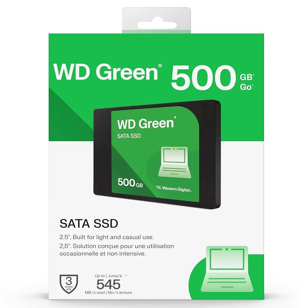 Накопичувач SSD Western Digital Sata 2.5 500GB WD Green 545MB/S (WDS500G5G0A) - фото 4