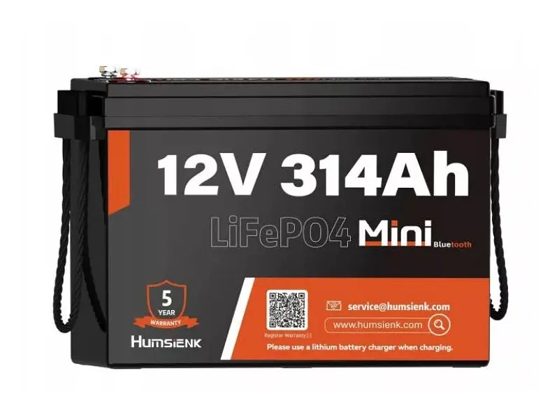 Акумулятор для ДБЖ/інвертора Humsienk LiFePO4 12V 314Ah Bluetooth (HS12V314AH200MINIBT)