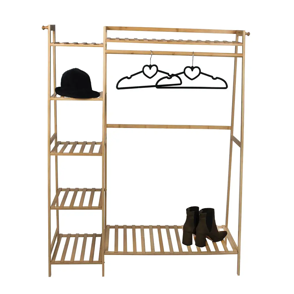 Вешалка стойка Supretto для одежды напольная бамбуковая (91680001) - фото 3