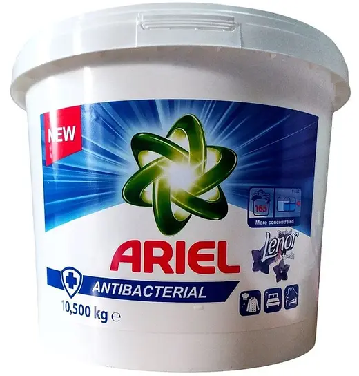 Пральний порошок Ariel Antibacterial Touch of Lenor Fresh (10,5 кг / 165 прань)