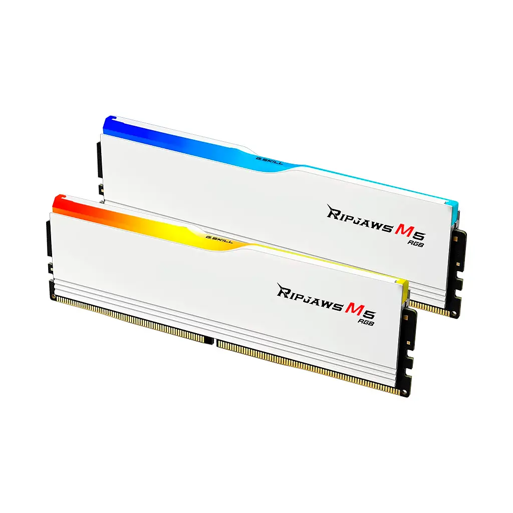 Модуль памяти для компьютера DDR5 64GB (2x32GB) 6400 MHz Ripjaws M5 RGB Matte White G.Skill (F5-6400J3239G32GX2-RM5RW) - фото 3