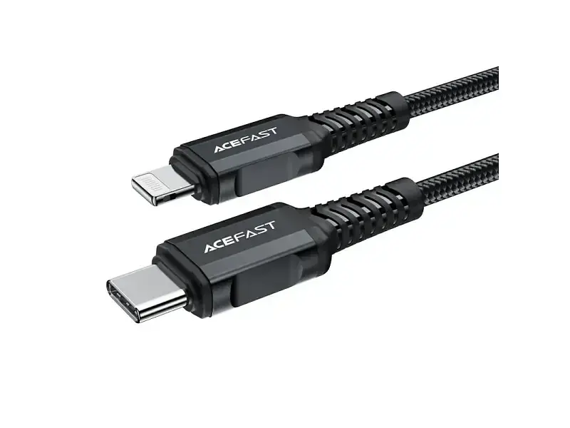 Кабель Acefast USB Type-C to Lightning 30W 1.8m Black (6974316281306) - фото 2