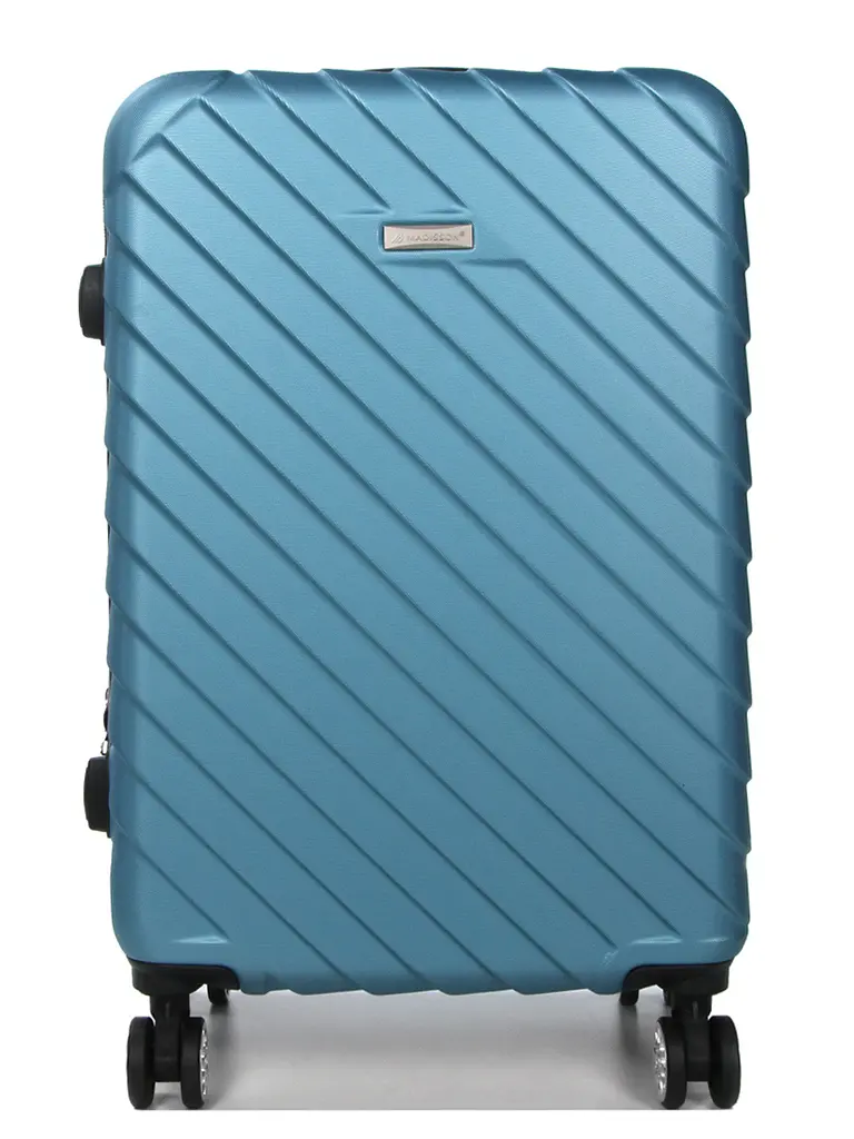 Валіза середня M ABS-пластик Madisson Snowball 03403 68х44х27см 68+13л Блакитний - фото 3