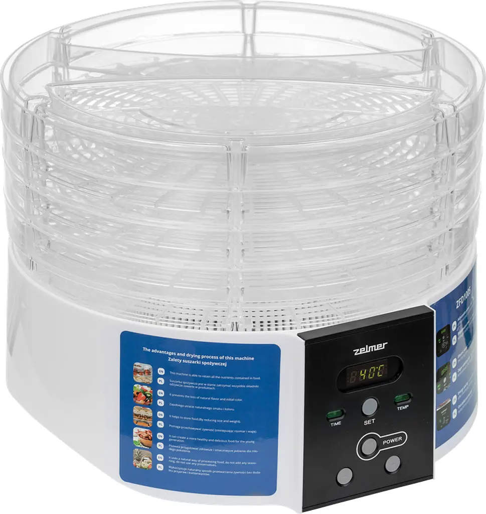 Сушарка для овочів та фруктів Zelmer ZFD1005 [90873] - фото 3