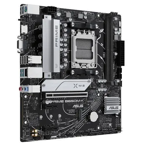 Материнська плата ASUS PRIME B650M-K (PRIME B650M-K) (Socket AM5, AMD B650, Micro-ATX) - фото 2