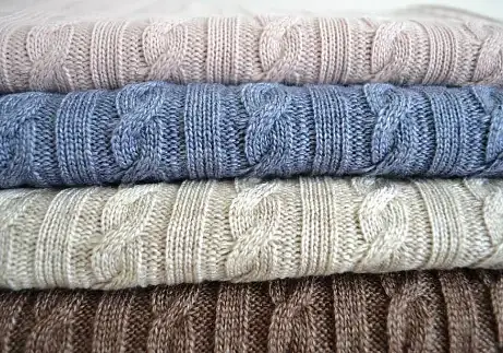 Плед Прованс Soft Косы 130х90 см синий меланж (11681) - фото 5