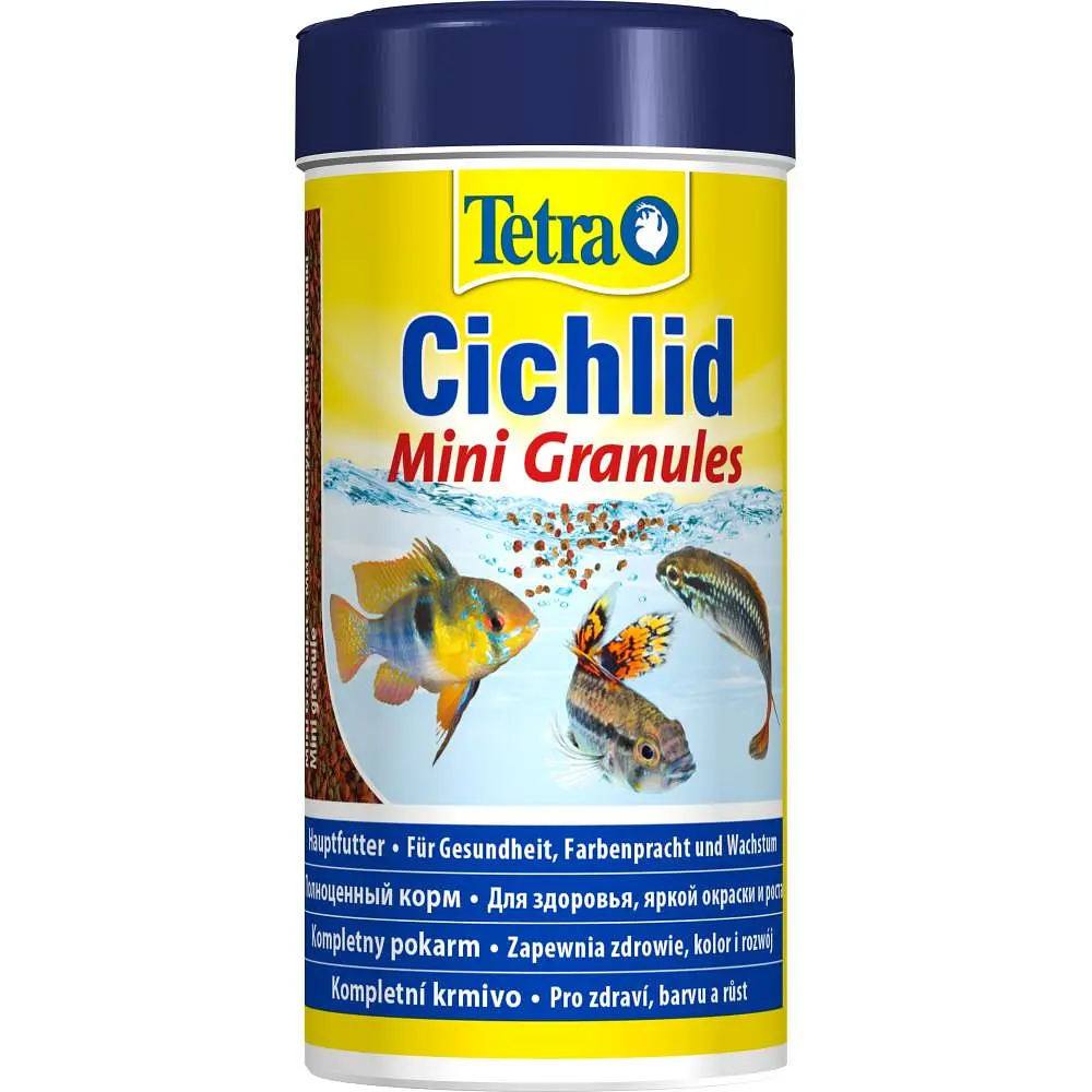 Сухой корм для аквариумных рыб Tetra в гранулах Cichlid Mini Granules 250 мл для всех цихлид - фото 3