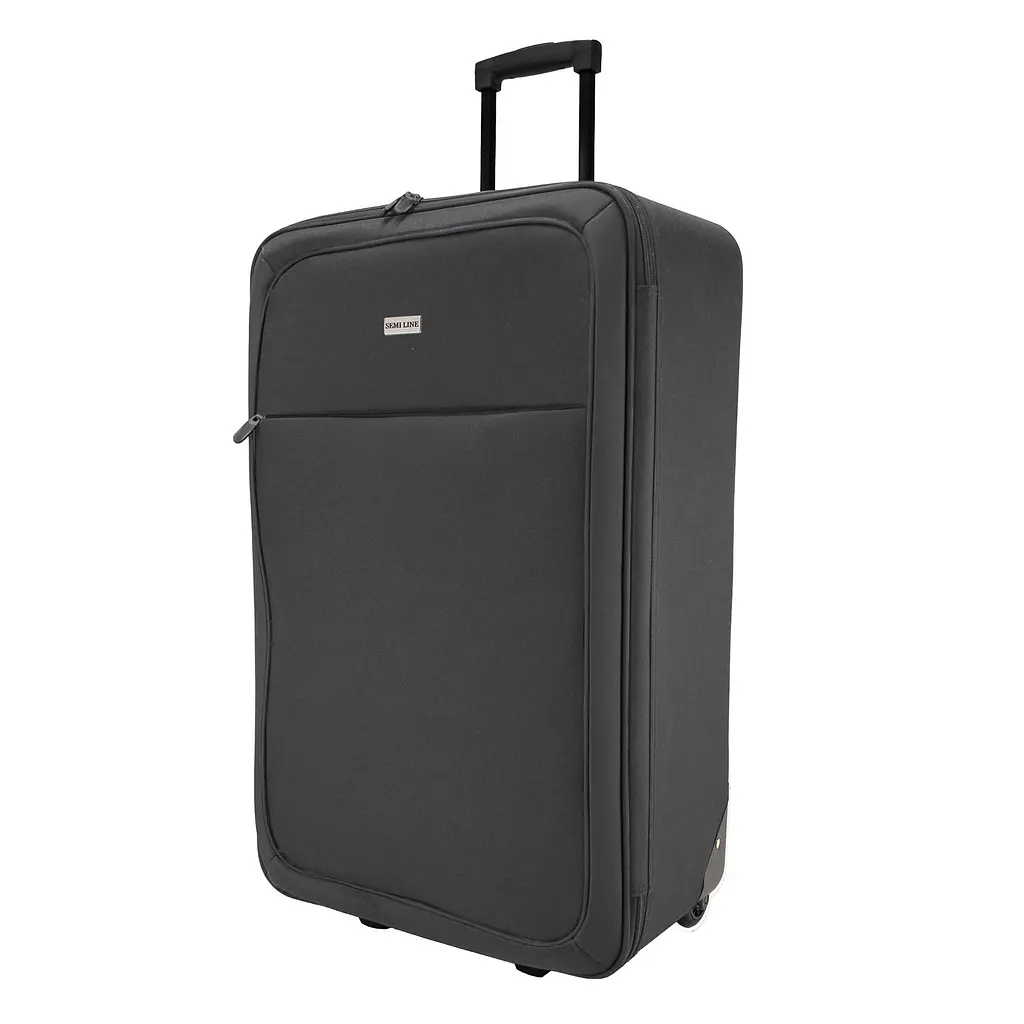 Валіза мала під ручну кладь Semi Line 20 дюймів (S) дюймів (S) Polyester 600D PVC Graphite (T5658-1) - фото 11