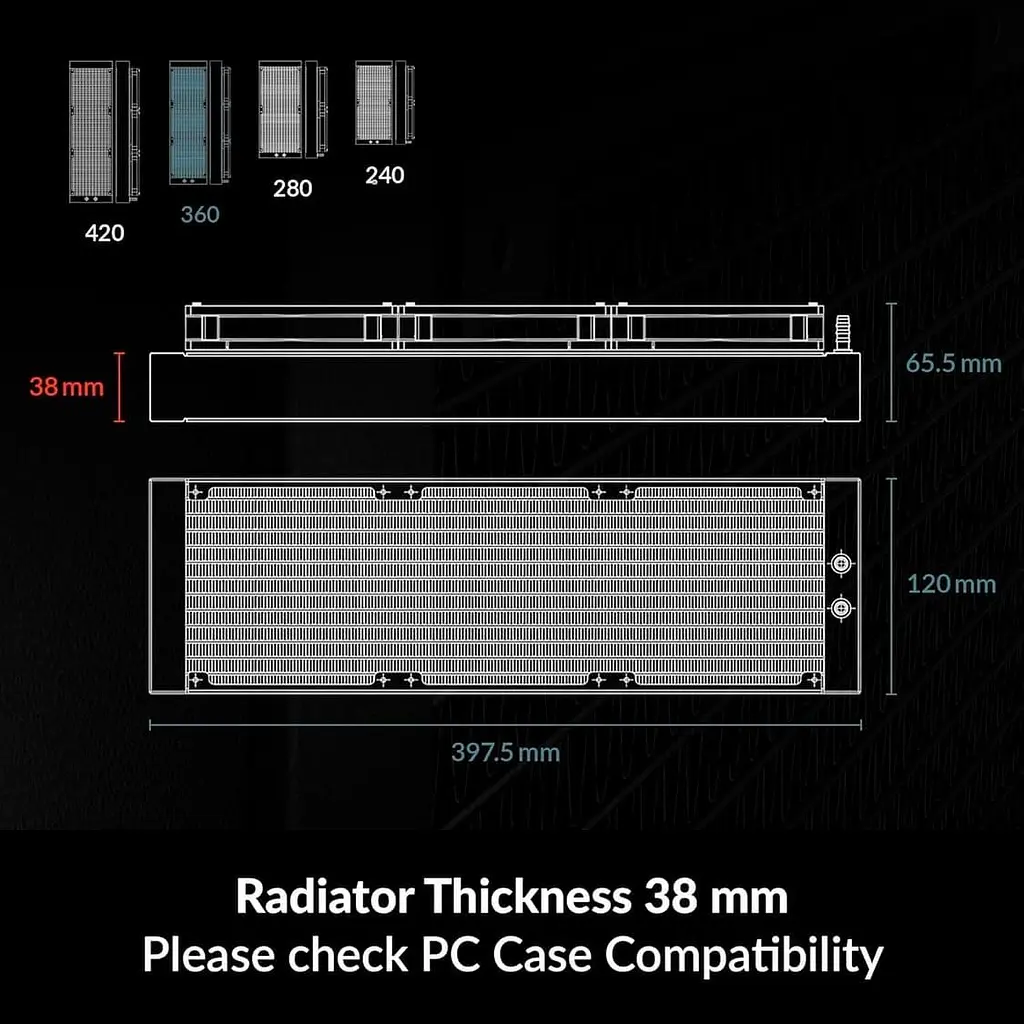 СВО Arctic Liquid Freezer III Pro 360 A-RGB Black (ACFRE00184A) - фото 9