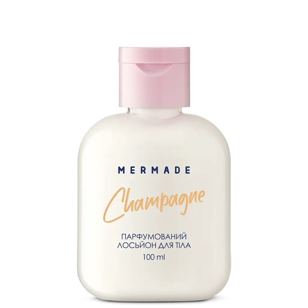 Набор Mermade Сhampagne Body Care: лосьон для тела 100 мл + гель для душа 100 мл + крем для рук 30 г + косметичка - фото 8