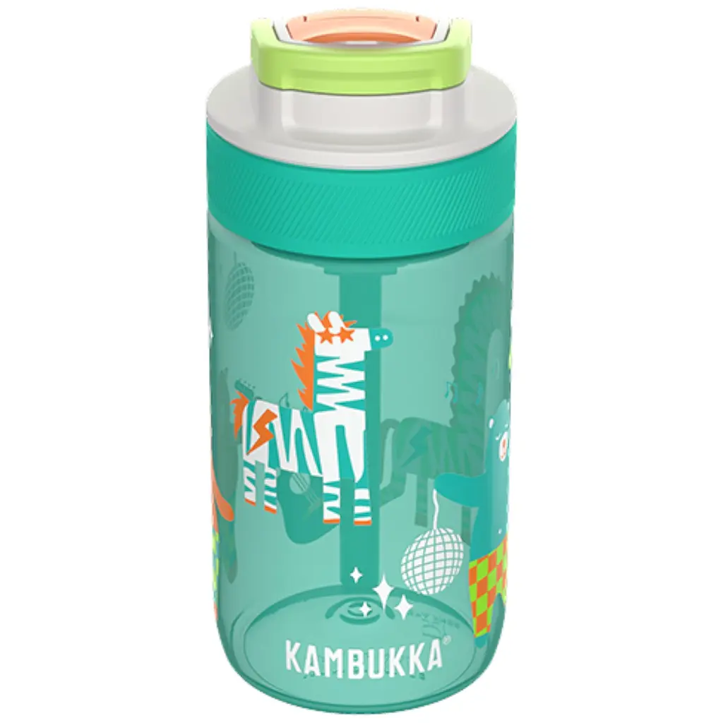 Бутылка для воды тритановая Kambukka Lagoon kids Disco Zoo 400 мл зеленая (11-04058) - фото 1
