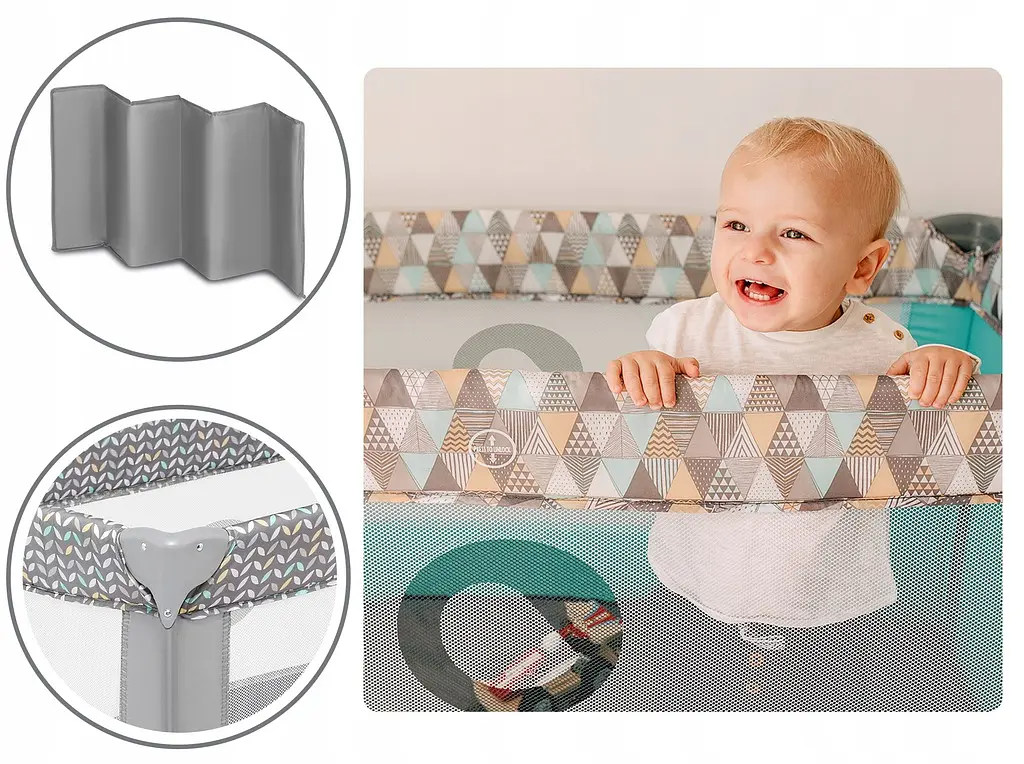 Манеж Lionelo Stefi Concrete Multicolor - фото 6
